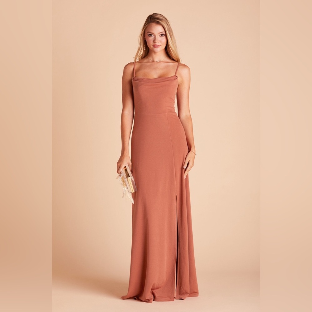 Birdy Grey Crepe Bridesmaid Dress (Terracotta)